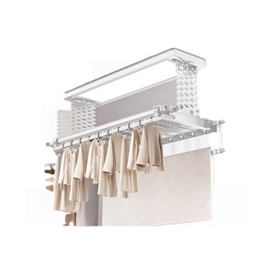 Electric clothes <b>drying</b> rack side-mounted clothes <b>drying</b> <b>machine</b> <b>small</b> balcony remote control intelligent lifting - Product Image 5