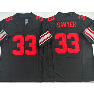 เสื้อเจอร์ซีย์ผู้ชายทีม Ohio 4 jeremiah 33 JACK SAWYER 0 OH-IO 2 Emeka egbuka ตะเข็บจำนวนจำกัดเสื้ออเมริกันฟุตบอล - Product Image 6
