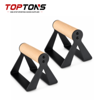 Доска для отжиманий TOPTONS с защитой от скольжения, оборудование для силовых тренировок, калистеники, напольные упражнения, деревянные упоры для отжиманий для домашнего спортзала