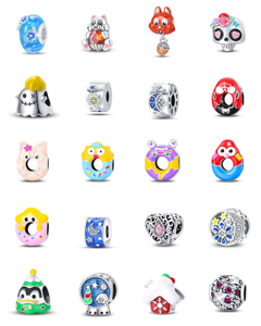 Pendentifs Breloques des Douze Signes du <span class=keywords><strong>Zodiaque</strong></span> Plaqué Argent/Or/Or Rose Certifiés GDTC Forme Cœur pour Bijoux DIY Unisexe/Femmes/Hommes/Enfants - Product Image 2