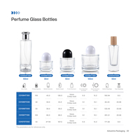 Flacon de parfum vide en verre rond personnalisé de luxe haut de gamme 100 ml en gros