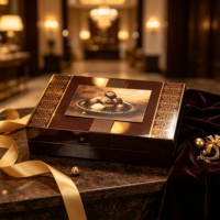 Vente en gros d'usine, boîte cadeau en chocolat artisanale personnalisée, recyclable, rectangulaire, en bois/MDF, OEM ODM disponible, multicolores, gravées/en soie