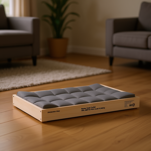 Cama Simple para Perro Mediana, Blanca, de Madera de Pino Sólido, para Mascotas - Product Image 2