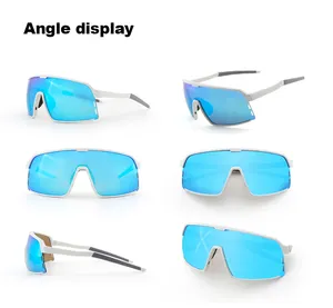 Custom Photochromic Lens Cycling Sunglasses Oversized Sport Glasses Large Square Frame Shades Men Polarized Sports Sunglasses
