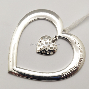 In lega di zinco cuore ciondolo <span class=keywords><strong>natale</strong></span> <span class=keywords><strong>primo</strong></span> <span class=keywords><strong>natale</strong></span> insieme ornamento con ciondolo appeso - Product Image 4