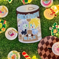 Badge en étain personnalisé avec impression réfléchissante, forme ronde, pour école, sécurité, nom, 32mm 38mm 44mm 58mm, motif cœur ou chat