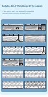 139 Keys Customised Iceberg PBT Iceberg Theme Keycaps English Japanese Russian Korean Spanish French German Portuguese Keycaps