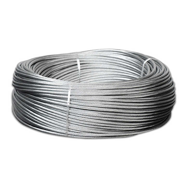 Wholesale supplier galvanized steel wire rope high carbon 7*7 3mm gi