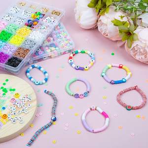 Breloques de créateur pour fruits, animaux, argile polymère, perles en plastique, entretoise, <span class=keywords><strong>fabrication</strong></span> de bijoux, <span class=keywords><strong>kit</strong></span> de <span class=keywords><strong>bracelet</strong></span> fait main - Product Image 5