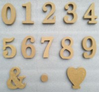 Lettres de l'alphabet en bois MDF arabes de grande taille, artisanales, bon marché, en gros, pour enfants, pour la décoration de mariage