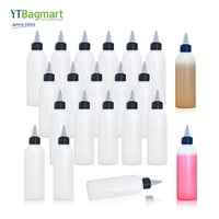 Bouteille d'encre de tatouage de bouteille de pressage en plastique en gros avec le dessus de chapeau de torsion
