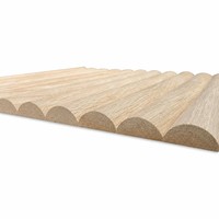 Décoration Forme spéciale 3d Bois Intérieur Extérieur Flexible Panneau mural en MDF incurvé Panneaux cannelés Revêtement mural
