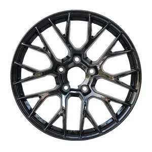 Rueda de coche de fabricación profesional 19 20 pulgadas Ruedas de aluminio negro resistentes al desgaste Llantas de rueda de coche de aleación # M1178
