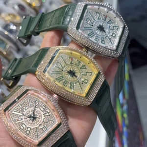 <span class=keywords><strong>Reloj</strong></span> de Lujo Hip Hop con Diamantes de Imitación, Cuarzo, Acero Inoxidable, Esfera con Indicador de Fecha/Día, Resistente al Agua 3BAR - Product Image 3