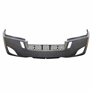 Pare-chocs complet gris BS-FR-202C, en plastique PP, avec trou pour feux antibrouillard, compatible avec Freightliner Cascadia 2018+ - Product Image 1