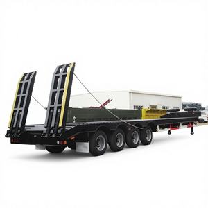 Meilleur prix d'usine, rampes de chargement en acier au carbone ou en aluminium personnalisées, rampes de chargement Hotshot, semi-<span class=keywords><strong>remorque</strong></span> à quatre essieux 100t à plateau surbaissé à vendre - Product Image 1