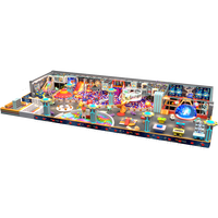 Aoleao Aire de jeux intérieure personnalisée avec piscine à balles, toboggan, trampoline, carrousel pour enfants, jeux souples certifiés CE TUV