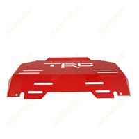 Protection de carter moteur tout-terrain 4x4 en acier inoxydable rouge robuste pour Toyota Revo/Fortuner