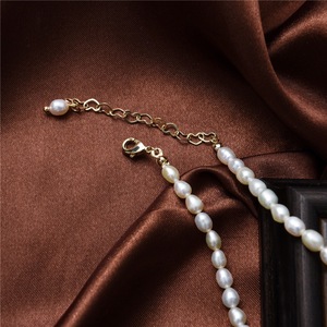 Collar de Perlas de Agua Dulce Radiantes/Dulces Estilo Reina, Cadena para Clavícula, Versátil, Elegante y Ajustable - Product Image 4