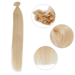 ผมต่อแบบ U-Tip ยี่ห้อ K.SWIS ผมแท้ 100% เวอร์จิ้น เรมี่  แบบเคราตินเชื่อมต่อ  ดับเบิ้ลดรอว์น  ตรง ไม่หลุดร่วง - Product Image 1