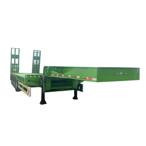Heavy Equipment Low Flatbed <strong>Trailer</strong> Lowbed Semi <strong>Trailers</strong> - Product Image 6