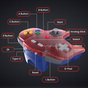 2.4Ghz N64 Remote Draadloze Game Joystick Controller Voor N64 Systeem Switch Switch 2 Online Mac Pc Windows 7 <span class=keywords><strong>8</strong></span> 10 <span class=keywords><strong>Raspberry</strong></span> <span class=keywords><strong>Pi</strong></span> - Product Image 3