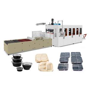 Vollautomatische PS/PET/PP/PVC/HIPS Einweg-Lebensmittelboxen & Becher Thermoformmaschine mit Heizformung Motorisiert - Product Image 1