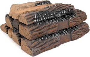 Gas Fireplace Ceramic <strong>Log</strong> &amp; Outdoor Firepit Gas <strong>Log</strong> Set <strong>Decoration</strong> Ceramic Wood <strong>Logs</strong> - Product Image 3