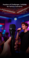 Microphone portable sans fil dynamique en plastique pour karaoké à domicile, avec récepteur de charge monocanal universel