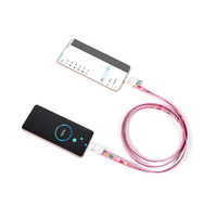 Cable de Carga con Cordón de Poliéster 6 en 1 con Logotipo Personalizado, Carga Rápida de 3A con Puerto de 8 Pines L, Micro USB y USB Tipo C