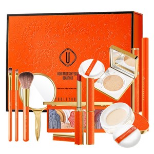 Set de Maquillaje <span class=keywords><strong>Yuri</strong></span> Yula Light Mist Silk Soft de 11 Piezas para Principiantes, Regalo de San Valentín o Cumpleaños, Caja Naranja, Edición Limitada Shantou - Product Image 5