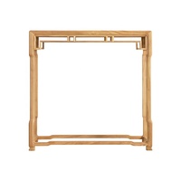 Nouvelle table console d'entrée en bois d'orme massif de style chinois antique, design simple et étroit