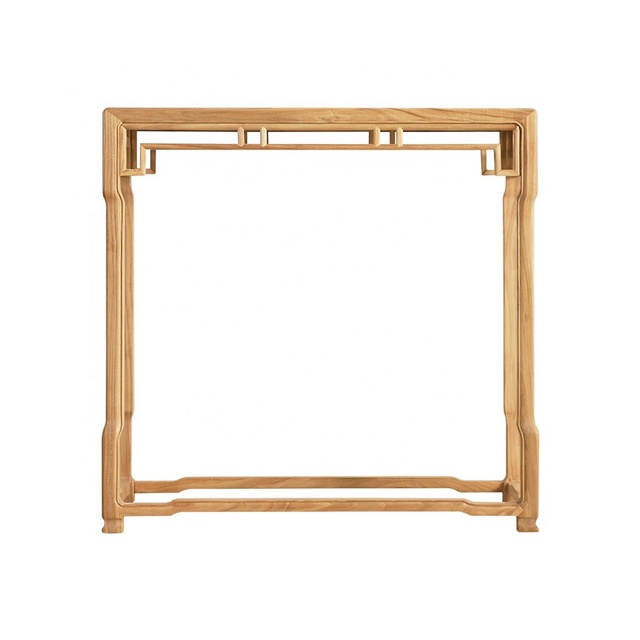 New Chinese Style Solid Wood Antique Living Room Elm Wood Entrance Console Table Simple Narrow Design