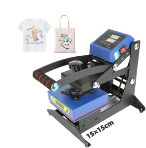 AYF New 220V Manual Flatbed Heat Press Machine 15*15 Sublimation Printing Small Size with 1 Year Warranty