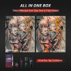 Thảo dược hình xăm aftercare Kit OEM cho các nghệ sĩ hình xăm nguồn cung cấp kem Xà phòng dưỡng bơ sữa rửa mặt chữa lành Balm nhẹ nhàng xăm chăm sóc Kit - Product Image 5