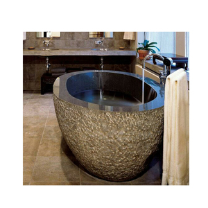 Baignoire en pierre noire, surface antique, baignoires en pierre faites à la main, roches en pierre, lavabo de <span class=keywords><strong>douche</strong></span> - Product Image 1