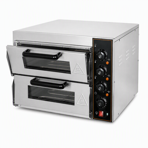 Horno de Pizza Eléctrico Comercial de Doble Cámara, 3kW, 220V, para Mostrador, Ideal para Pizzerías, Cafeterías, Restaurantes, Bares y Cocinas - Product Image 1