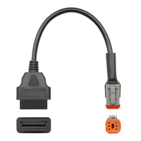 Linkyou Harley Davidson 2-in-1 4-Pin 6-Pin OBD2 Motorrad-Diagnosekabel Kupferleiter 12-24V Automobilverkabelung NET+OS 1