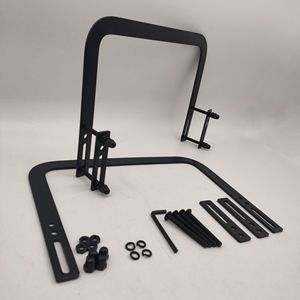 Dispositif de positionnement de lattes de lit 280x200mm en acier noir, accessoire de quincaillerie facile à installer - Product Image 2