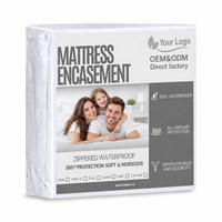 Housse de matelas anti-punaises de lit de qualité supérieure, anti-acariens 360° °   Protège-matelas imperméable à fermeture éclair