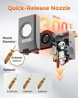 FLASHFORGE AD5X Printer 3D FDM 4-Warna IFS dengan Penyetelan Otomatis Penuh, Kecepatan Tinggi 600mm/s, Nozzle 300C, Volume Cetak 220x220x220mm