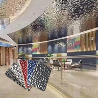Panneau mural en fibre de charbon de bambou imperméable et ignifuge, plaque en MDF, plaque en cristal de carbone, plaque décorative insonorisante en PVC, effet vague d'eau
