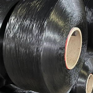 900D PP multifilament Chenille xoắn sợi Đen nhà máy nhuộm Trinh Nữ PP chủ đề cho Đan và dệt giá rẻ - Product Image 2