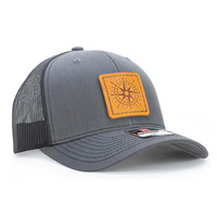 Gorra de Béisbol Personalizada con Parche de Cuero de Caza, Gorra Deportiva de 6 Paneles, Gorras de Malla para Hombre, Gorras Richardson 112, Gorras Trucker