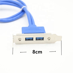 50cm kép <span class=keywords><strong>USB</strong></span> <span class=keywords><strong>3</strong></span>.<span class=keywords><strong>0</strong></span> đến <span class=keywords><strong>20pin</strong></span> tiêu đề Bộ chuyển đổi cáp ngắn cấu hình thấp khung - Product Image 3