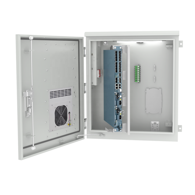 Outdoor FTTH Telecom Cabinet for Fiber Network 1U Height with IP65 Waterproof SC LC Optical Fiber Connectors Used for OLT ODF