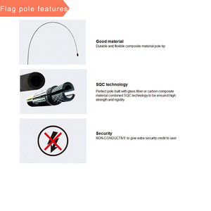 ธงป้ายโฆษณากลางแจ้งแบบกำหนดเอง ชุดธงปีกนกสำหรับงานชายหาด - โพลีเอสเตอร์และไฟเบอร์กลาส - Product Image 4