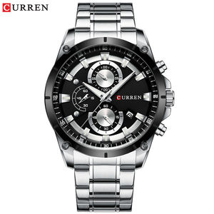 นาฬิกาข้อมือ CURREN 8360 แบบอนาล็อก โครโนกราฟ ปฏิทิน เรืองแสง ตัวเรือนสแตนเลสสตีล ระบบควอตซ์ ดีไซน์คลาสสิก สำหรับผู้ชาย - Product Image 3