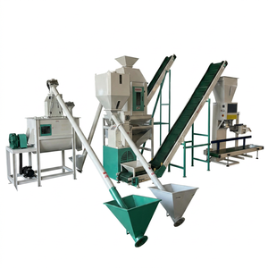 Complete <b>Feed</b> <b>Pellet</b> Production Line Hammer Mill Mixer Ring Die <b>Pellet</b> Mill Cooler Packing System for Pig Fish Making Plant - Product Image 1