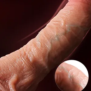 Realista Soft Big Dildo Sucção Cup Dido Sexy Galo Silicone Pele Penis Vagina Feminina Masturbador Para Mulheres Adulto Sex Toys